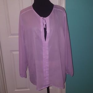 Beautiful Mudd sheer purple blouse